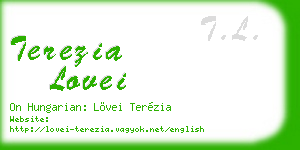 terezia lovei business card